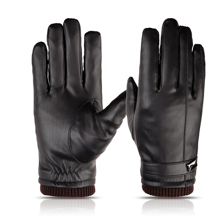 Hand Protection Warm Leather Waterproof Gloves For Outdoor Work