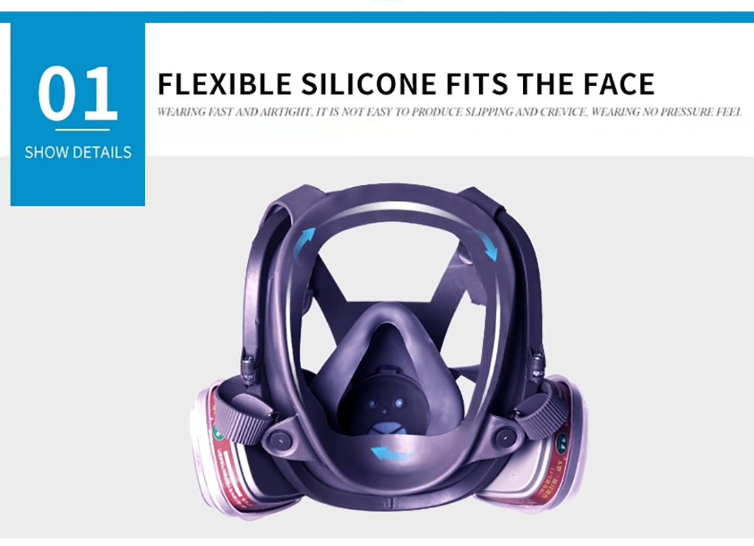 Anti Gas Full Face Protection Mask For Coronavirus