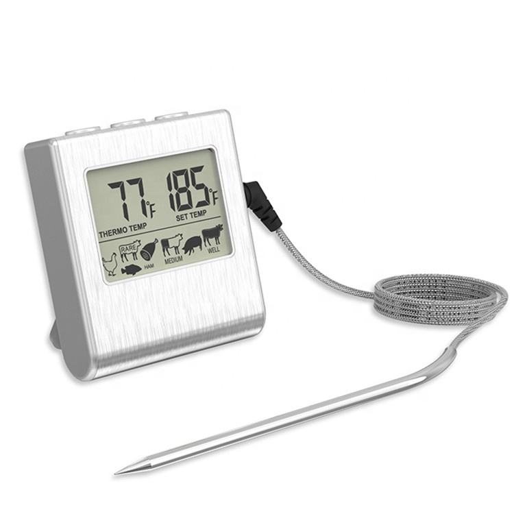 Digital Electronic Oven Grill Meat Thermometer With Long Probe