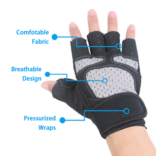 Breathable Lightweight Gym Sports Gloves For Prevent Sweaty Hands
